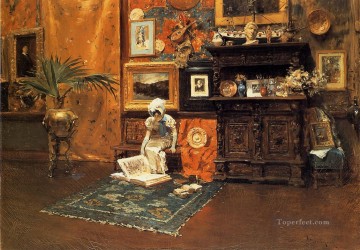 En el estudio 1881 William Merritt Chase Pinturas al óleo